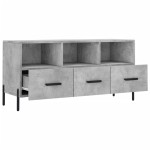vidaXL Dulap TV, gri beton, 102x36x50 cm, lemn prelucrat