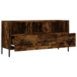 vidaXL Dulap TV stejar afumat, 102x36x50 cm, lemn prelucrat