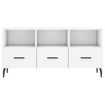 vidaXL Dulap TV, alb, 102x36x50 cm, lemn prelucrat