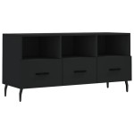 vidaXL Dulap TV, negru, 102x36x50 cm, lemn prelucrat