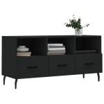 vidaXL Dulap TV, negru, 102x36x50 cm, lemn prelucrat