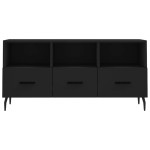 vidaXL Dulap TV, negru, 102x36x50 cm, lemn prelucrat