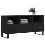 vidaXL Dulap TV, negru, 102x36x50 cm, lemn prelucrat
