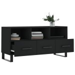 vidaXL Dulap TV, negru, 102x36x50 cm, lemn prelucrat