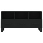 vidaXL Dulap TV, negru, 102x36x50 cm, lemn prelucrat
