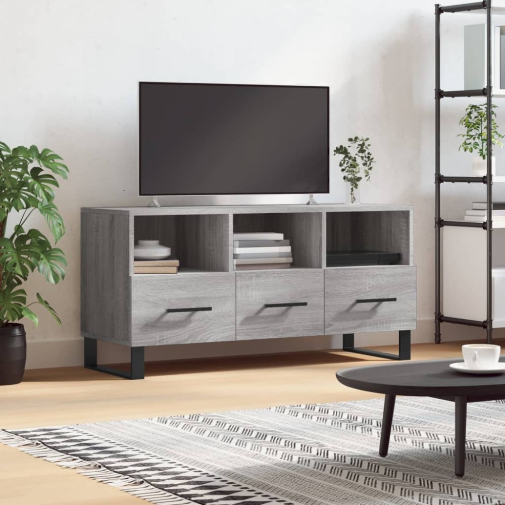 vidaXL Dulap TV, gri sonoma, 102x36x50 cm, lemn prelucrat