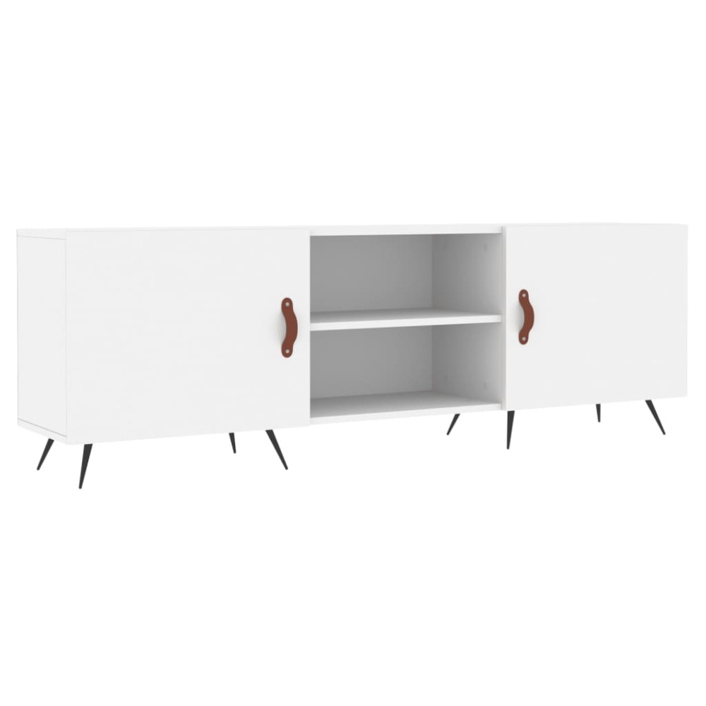 vidaXL Comodă TV, alb, 150x30x50 cm, lemn compozit