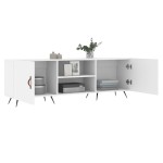 vidaXL Comodă TV, alb, 150x30x50 cm, lemn compozit