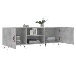 vidaXL Comodă TV, gri beton, 150x30x50 cm, lemn compozit vidaXL Comodă TV, gri beton, 150x30x50 cm, lemn compozit
