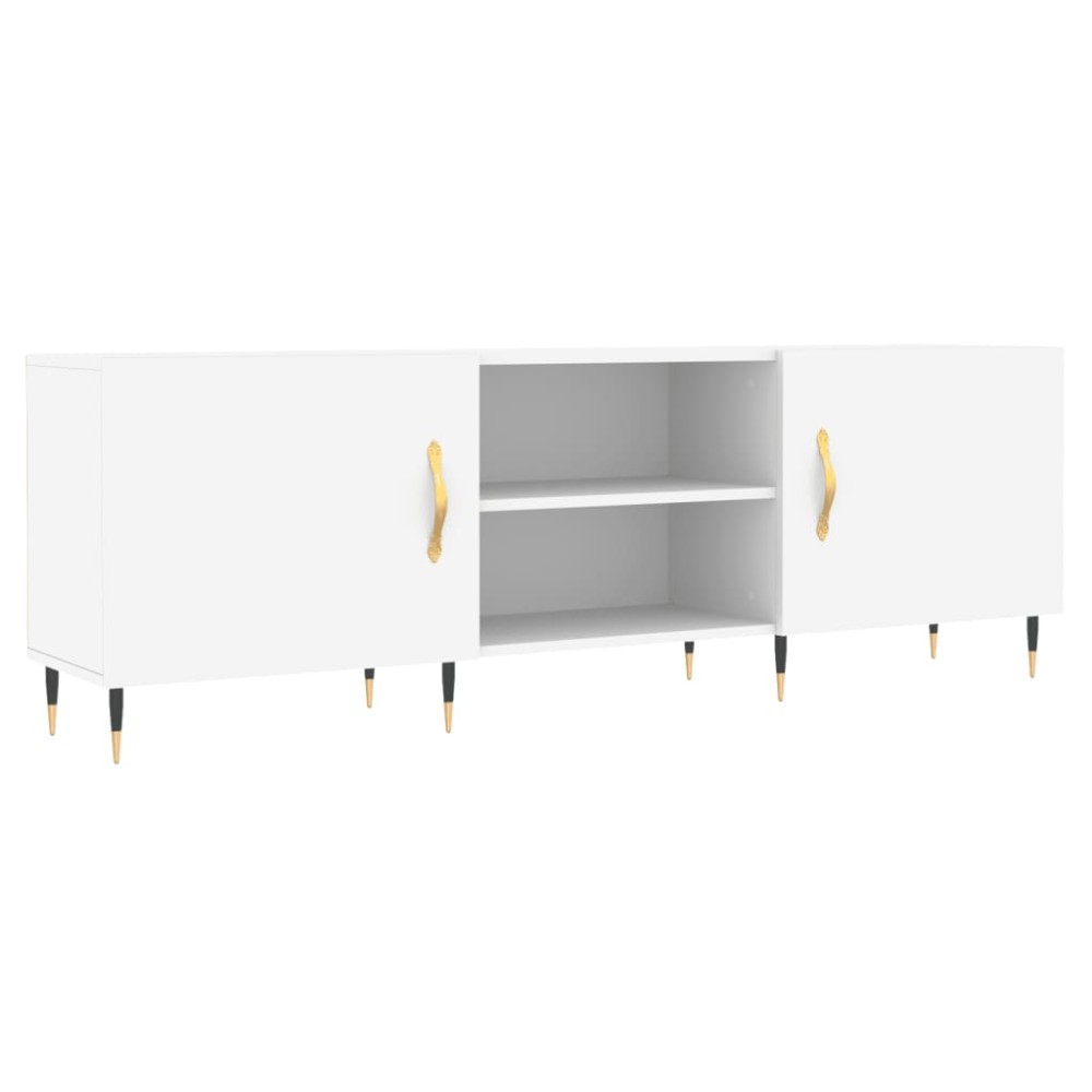 vidaXL Comodă TV, alb, 150x30x50 cm, lemn compozit