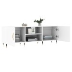 vidaXL Comodă TV, alb, 150x30x50 cm, lemn compozit vidaXL Comodă TV, alb, 150x30x50 cm, lemn compozit