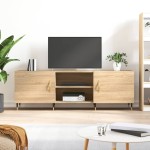 vidaXL Comodă TV, stejar sonoma, 150x30x50 cm, lemn compozit vidaXL Comodă TV, stejar sonoma, 150x30x50 cm, lemn compozit