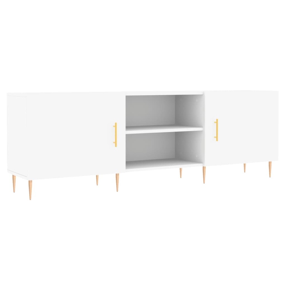 vidaXL Comodă TV, alb, 150x30x50 cm, lemn compozit