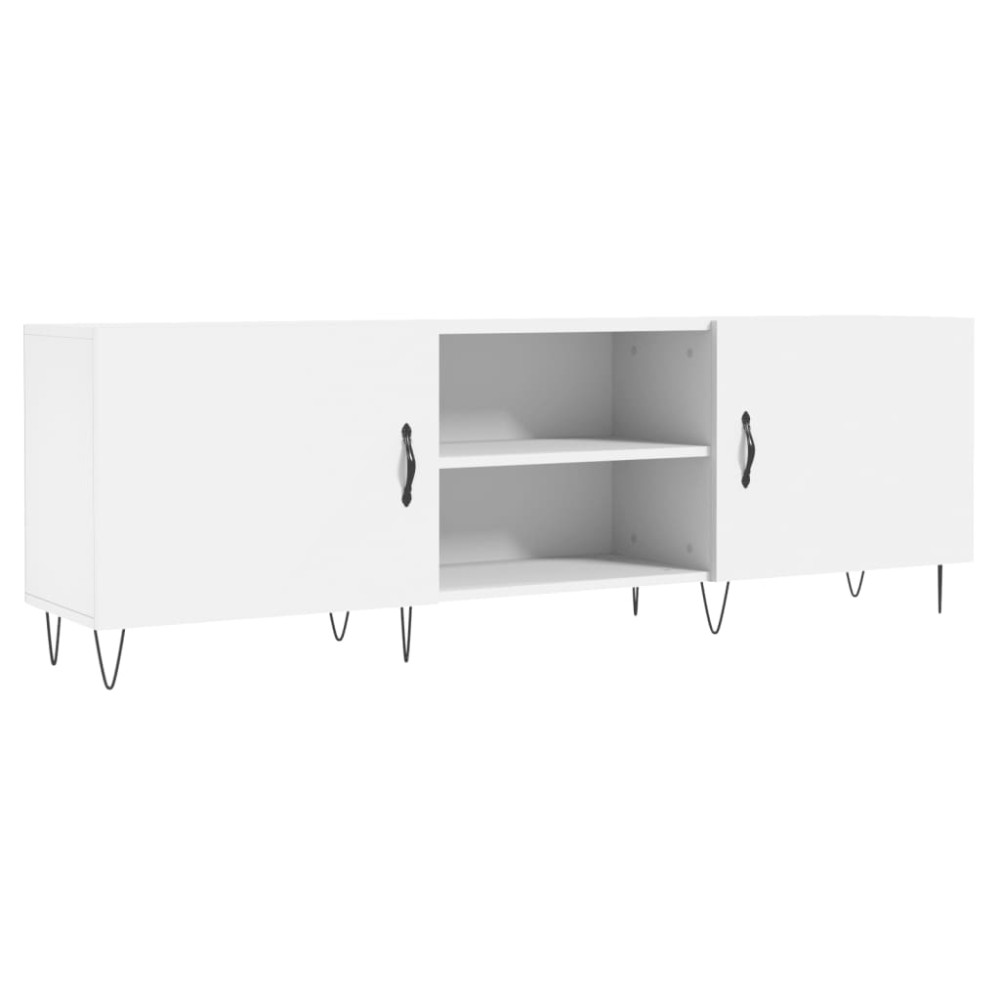 vidaXL Comodă TV, alb, 150x30x50 cm, lemn compozit