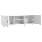 vidaXL Comodă TV, alb, 150x30x50 cm, lemn compozit vidaXL Comodă TV, alb, 150x30x50 cm, lemn compozit