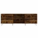 vidaXL Comodă TV, stejar fumuriu, 150x30x50 cm, lemn compozit