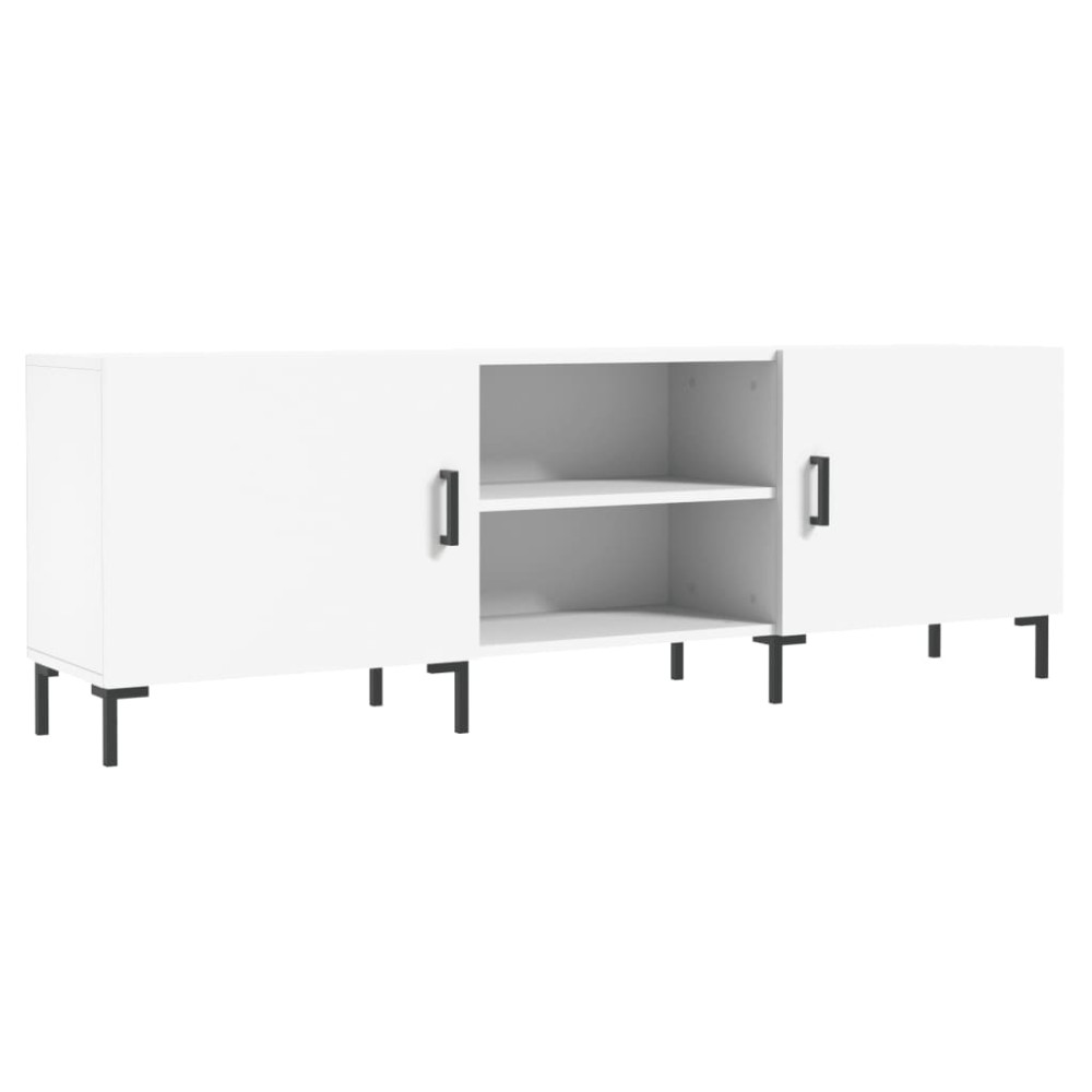 vidaXL Comodă TV, alb, 150x30x50 cm, lemn compozit