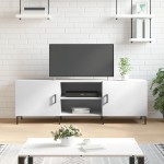 vidaXL Comodă TV, alb, 150x30x50 cm, lemn compozit vidaXL Comodă TV, alb, 150x30x50 cm, lemn compozit