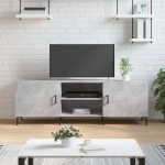 vidaXL Comodă TV, gri beton, 150x30x50 cm, lemn compozit vidaXL Comodă TV, gri beton, 150x30x50 cm, lemn compozit