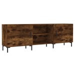 vidaXL Comodă TV, stejar fumuriu, 150x30x50 cm, lemn compozit