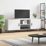 vidaXL Comodă TV, alb, 150x30x50 cm, lemn compozit vidaXL Comodă TV, alb, 150x30x50 cm, lemn compozit