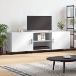 vidaXL Comodă TV, alb, 150x30x50 cm, lemn compozit vidaXL Comodă TV, alb, 150x30x50 cm, lemn compozit