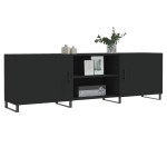 vidaXL Comodă TV, negru, 150x30x50 cm, lemn compozit
