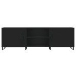 vidaXL Comodă TV, negru, 150x30x50 cm, lemn compozit