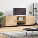 vidaXL Comodă TV, stejar sonoma, 150x30x50 cm, lemn compozit vidaXL Comodă TV, stejar sonoma, 150x30x50 cm, lemn compozit