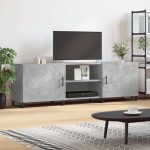 vidaXL Comodă TV, gri beton, 150x30x50 cm, lemn compozit vidaXL Comodă TV, gri beton, 150x30x50 cm, lemn compozit