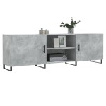 vidaXL Comodă TV, gri beton, 150x30x50 cm, lemn compozit vidaXL Comodă TV, gri beton, 150x30x50 cm, lemn compozit