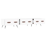 vidaXL Comodă TV, alb, 150x36x30 cm, lemn prelucrat