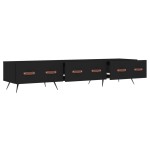 vidaXL Dulap TV, negru, 150x36x30 cm, lemn prelucrat