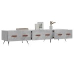 vidaXL Comodă TV, gri beton, 150x36x30 cm, lemn prelucrat vidaXL Comodă TV, gri beton, 150x36x30 cm, lemn prelucrat
