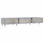 vidaXL Comodă TV, gri beton, 150x36x30 cm, lemn prelucrat vidaXL Comodă TV, gri beton, 150x36x30 cm, lemn prelucrat