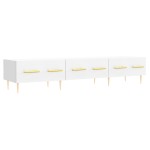 vidaXL Comodă TV, alb, 150x36x30 cm, lemn prelucrat vidaXL Comodă TV, alb, 150x36x30 cm, lemn prelucrat