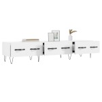 vidaXL Comodă TV, alb, 150x36x30 cm, lemn prelucrat vidaXL Comodă TV, alb, 150x36x30 cm, lemn prelucrat
