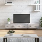 vidaXL Comodă TV, gri beton, 150x36x30 cm, lemn prelucrat vidaXL Comodă TV, gri beton, 150x36x30 cm, lemn prelucrat