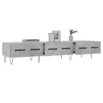vidaXL Comodă TV, gri beton, 150x36x30 cm, lemn prelucrat vidaXL Comodă TV, gri beton, 150x36x30 cm, lemn prelucrat