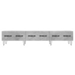 vidaXL Comodă TV, gri beton, 150x36x30 cm, lemn prelucrat vidaXL Comodă TV, gri beton, 150x36x30 cm, lemn prelucrat