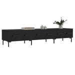 vidaXL Dulap TV, negru, 150x36x30 cm, lemn prelucrat vidaXL Dulap TV, negru, 150x36x30 cm, lemn prelucrat
