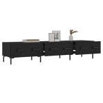 vidaXL Dulap TV, negru, 150x36x30 cm, lemn prelucrat vidaXL Dulap TV, negru, 150x36x30 cm, lemn prelucrat