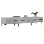 vidaXL Comodă TV, gri beton, 150x36x30 cm, lemn prelucrat vidaXL Comodă TV, gri beton, 150x36x30 cm, lemn prelucrat