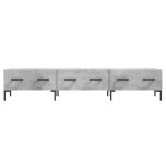 vidaXL Comodă TV, gri beton, 150x36x30 cm, lemn prelucrat vidaXL Comodă TV, gri beton, 150x36x30 cm, lemn prelucrat