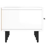 vidaXL Comodă TV, alb extralucios, 150x36x30 cm, lemn prelucrat
