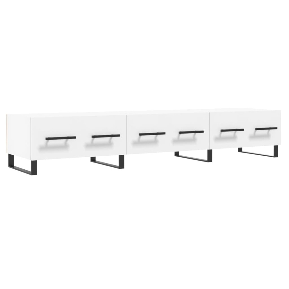 vidaXL Comodă TV, alb, 150x36x30 cm, lemn prelucrat