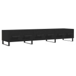 vidaXL Dulap TV, negru, 150x36x30 cm, lemn prelucrat
