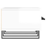 vidaXL Comodă TV, alb extralucios, 150x36x30 cm, lemn prelucrat