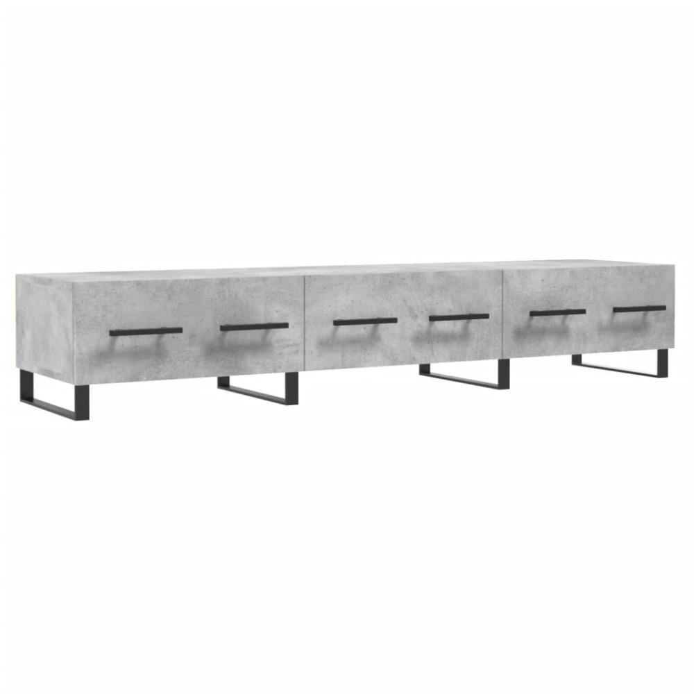 vidaXL Comodă TV, gri beton, 150x36x30 cm, lemn prelucrat