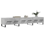 vidaXL Comodă TV, gri beton, 150x36x30 cm, lemn prelucrat vidaXL Comodă TV, gri beton, 150x36x30 cm, lemn prelucrat